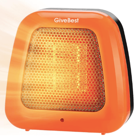 GiveBest Small Electric Space Heater, 400W Low Wattage