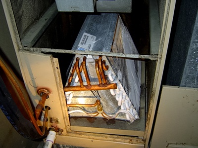 Frozen Evaporator coil